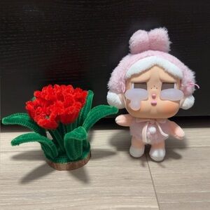 Handmade Chenille Stems Mini Tulips | Red